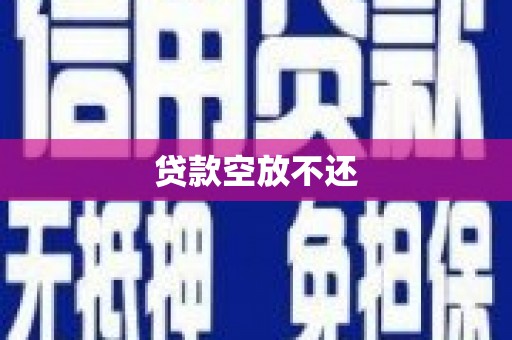 左贡贷款空放不还